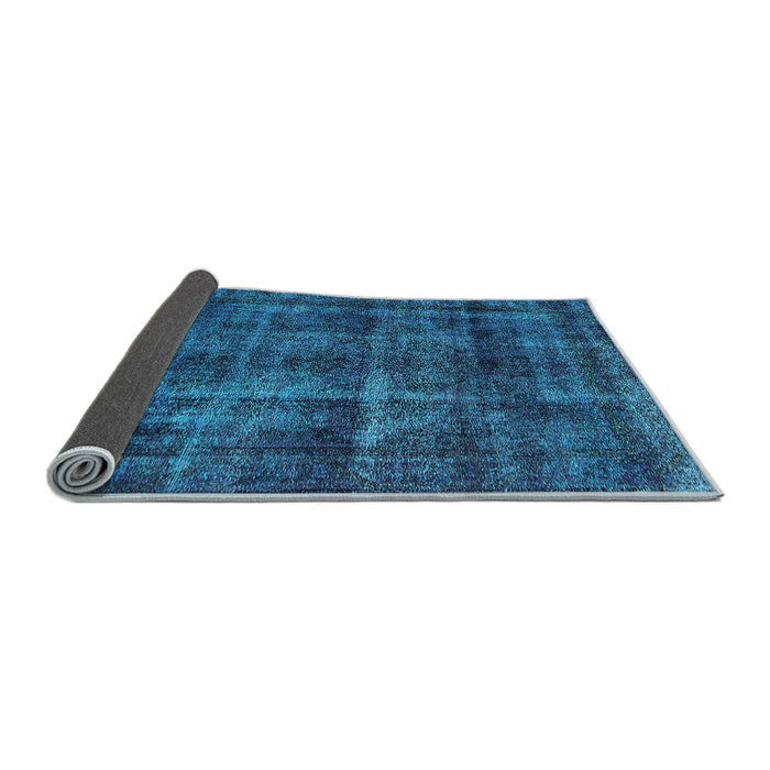 Sideview of Oriental Light Blue Industrial Rug, urb3062lblu
