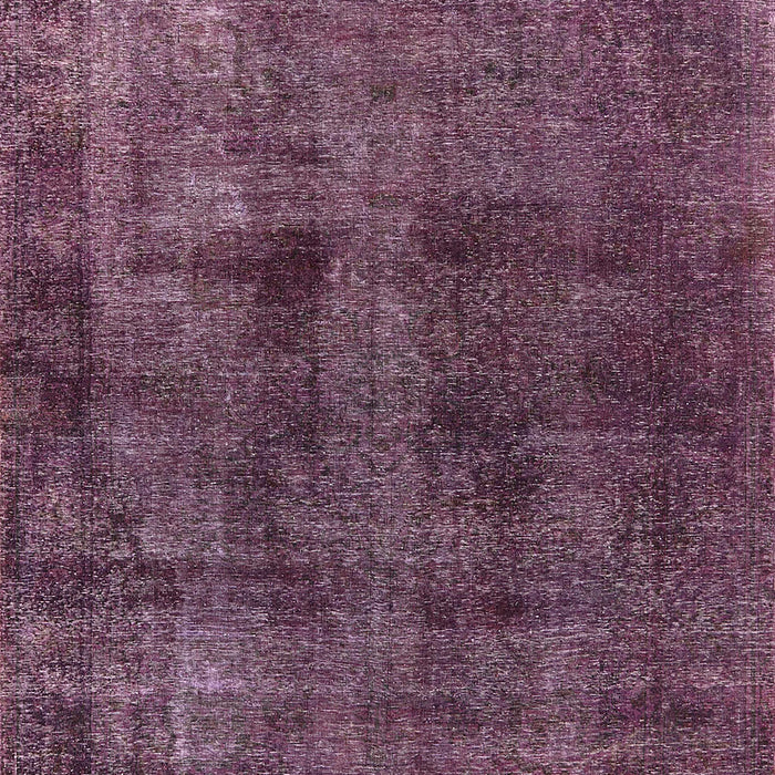 Mid-Century Modern Dark Raspberry Purple Oriental Rug, urb3063
