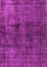 Machine Washable Oriental Pink Industrial Rug, wshurb3063pnk