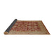 Sideview of Mid-Century Modern Brown Sand Brown Oriental Rug, urb3064