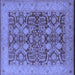 Square Oriental Blue Industrial Rug, urb3064blu