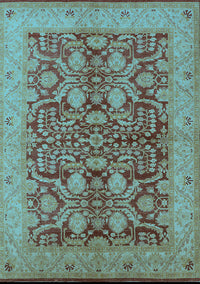 Oriental Light Blue Industrial Rug, urb3064lblu