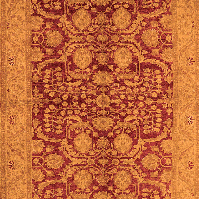 Machine Washable Oriental Orange Industrial Area Rugs, wshurb3064org