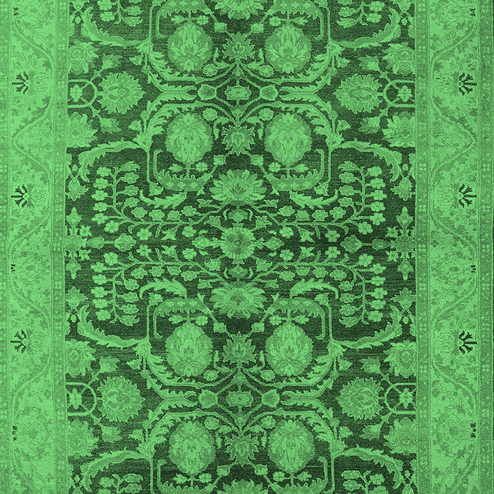 Oriental Emerald Green Industrial Rug, urb3064emgrn