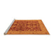 Sideview of Machine Washable Oriental Orange Industrial Area Rugs, wshurb3064org