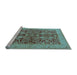 Sideview of Machine Washable Oriental Light Blue Industrial Rug, wshurb3064lblu