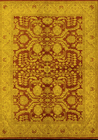 Oriental Yellow Industrial Rug, urb3064yw