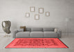 Industrial Red Washable Rugs