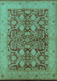 Oriental Turquoise Industrial Rug, urb3064turq