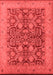 Oriental Red Industrial Area Rugs