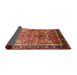 Sideview of Mid-Century Modern Brown Sand Brown Oriental Rug, urb3065