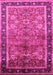 Machine Washable Oriental Pink Industrial Rug, wshurb3065pnk