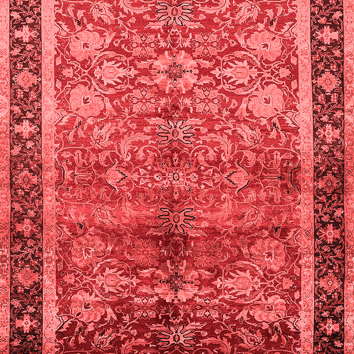 Machine Washable Oriental Red Industrial Rug, wshurb3065red