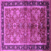 Square Oriental Purple Industrial Rug, urb3065pur