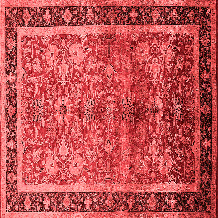 Machine Washable Oriental Red Industrial Rug, wshurb3065red
