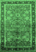 Oriental Emerald Green Industrial Rug, urb3065emgrn