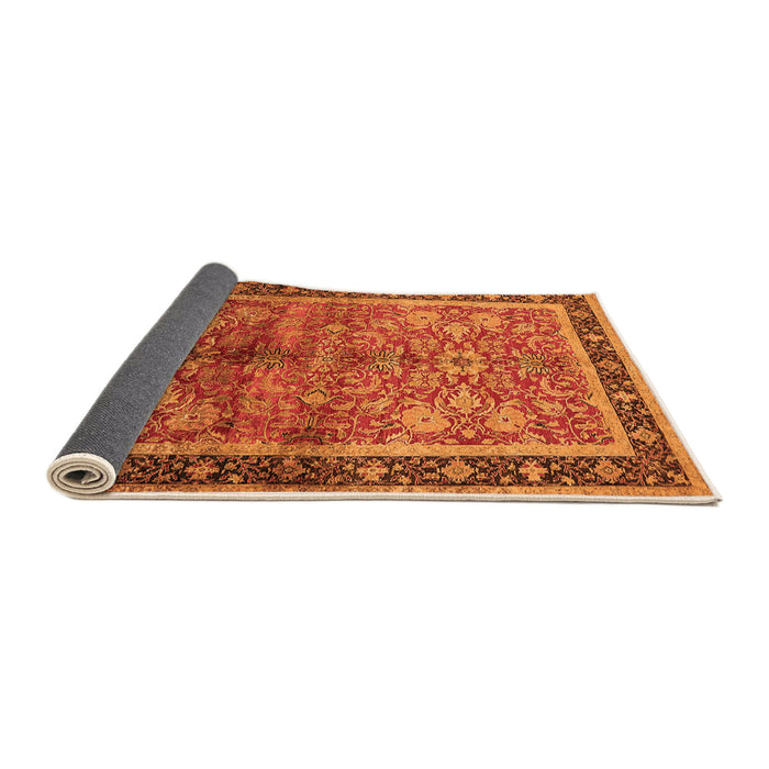 Sideview of Oriental Orange Industrial Rug, urb3065org