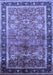 Machine Washable Oriental Blue Industrial Rug, wshurb3065blu