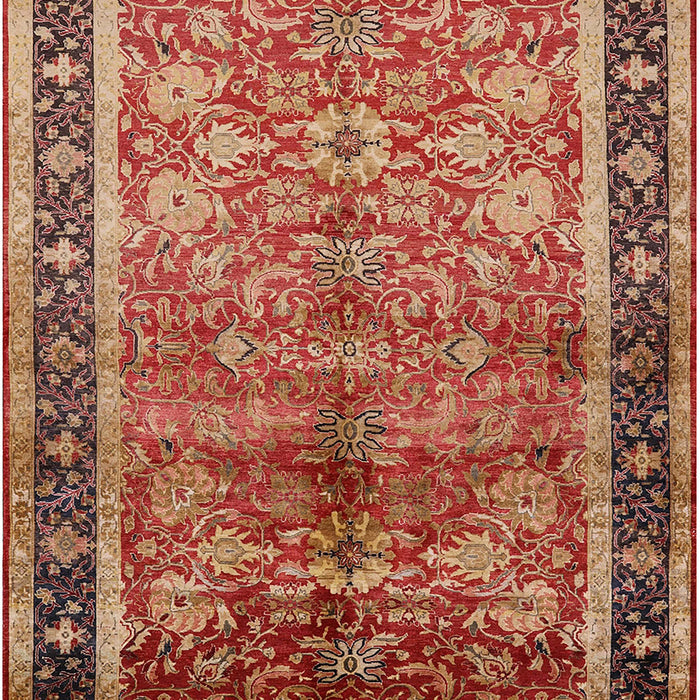 Mid-Century Modern Brown Sand Brown Oriental Rug, urb3065