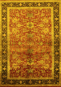 Oriental Yellow Industrial Rug, urb3065yw