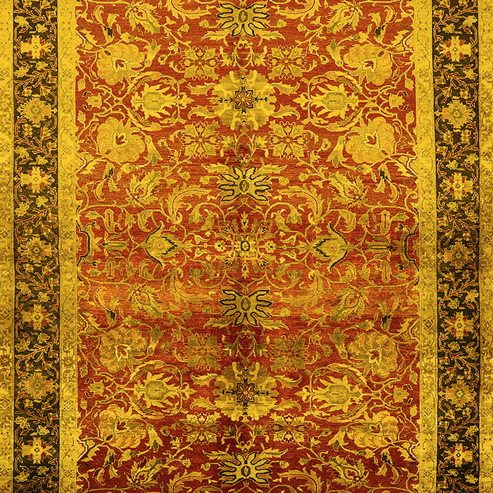 Oriental Yellow Industrial Rug, urb3065yw