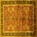 Square Oriental Yellow Industrial Rug, urb3065yw