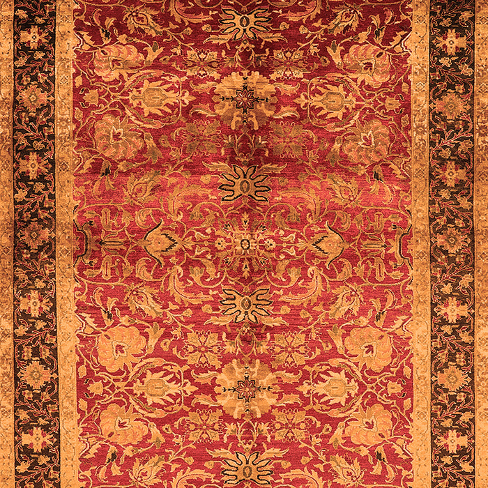 Machine Washable Oriental Orange Industrial Area Rugs, wshurb3065org