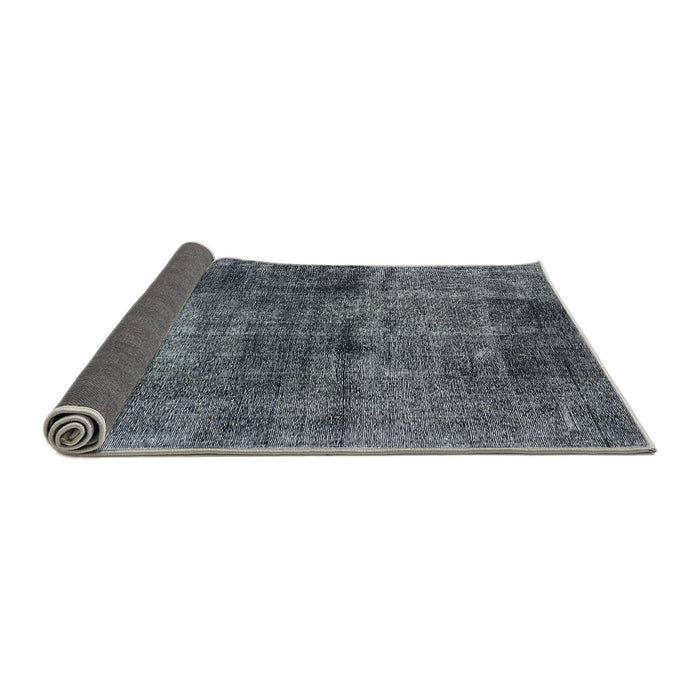 Sideview of Mid-Century Modern Light Slate Gray Oriental Rug, urb3066