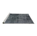 Sideview of Machine Washable Industrial Modern Light Slate Gray Rug, wshurb3066