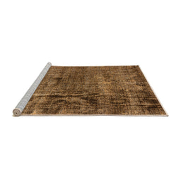 Sideview of Machine Washable Oriental Orange Industrial Area Rugs, wshurb3066org
