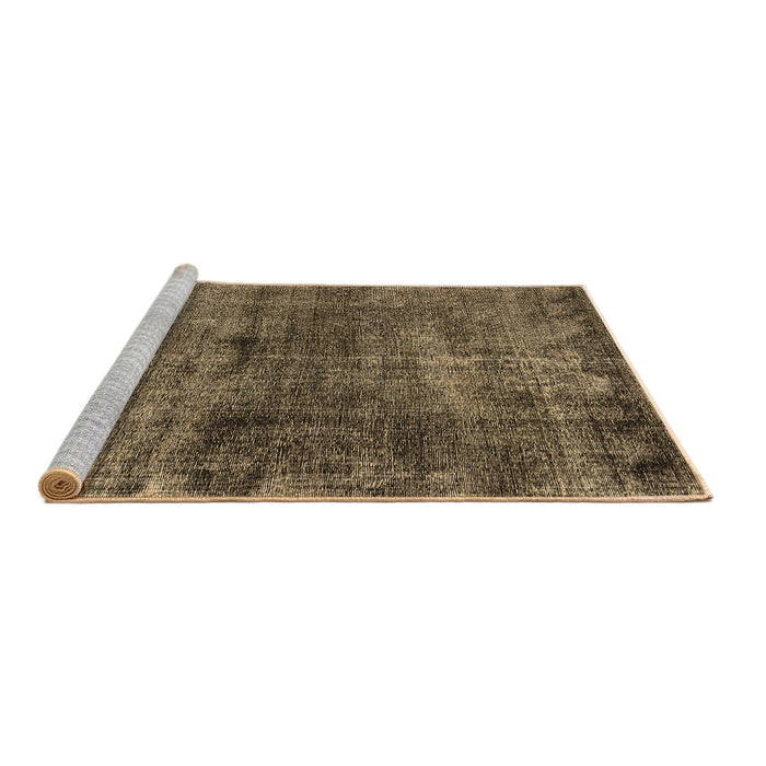 Sideview of Machine Washable Oriental Brown Industrial Rug, wshurb3066brn