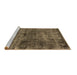 Sideview of Machine Washable Oriental Brown Industrial Rug, wshurb3066brn