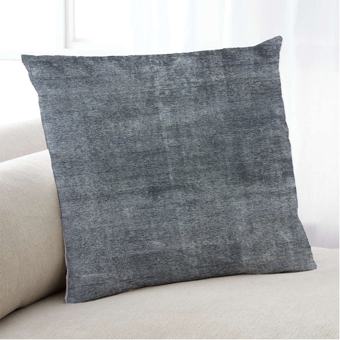 Lifestyle Image of Mid-Century Modern Urban Square Light Slate Gray Throw Pillow, 18 inch by 18 inch, pwurb3066