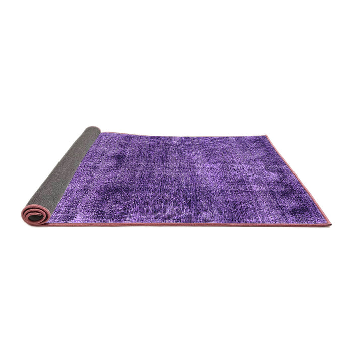 Sideview of Oriental Purple Industrial Rug, urb3066pur