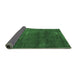 Sideview of Oriental Emerald Green Industrial Rug, urb3067emgrn