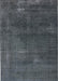 Mid-Century Modern Charcoal Blue Oriental Rug, urb3067