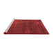 Industrial Red Washable Rugs