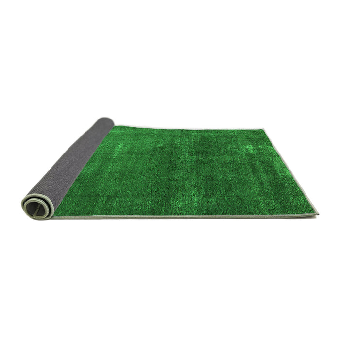 Sideview of Oriental Green Industrial Rug, urb3067grn