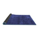 Sideview of Oriental Blue Industrial Rug, urb3067blu