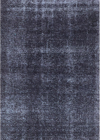 Machine Washable Industrial Modern Slate Blue Grey Blue Rug, wshurb3068