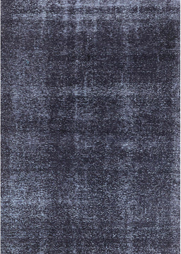 Machine Washable Industrial Modern Slate Blue Grey Blue Rug, wshurb3068