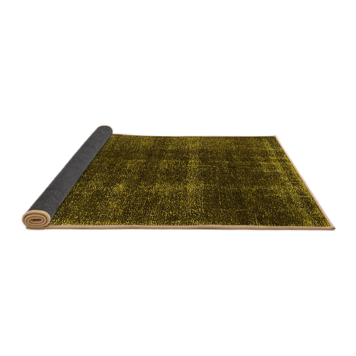 Sideview of Oriental Yellow Industrial Rug, urb3068yw