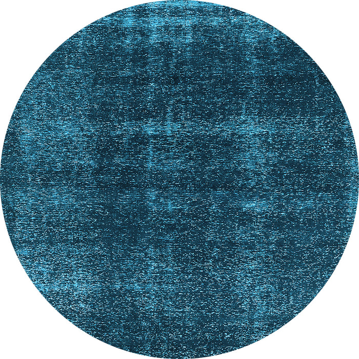 Round Oriental Light Blue Industrial Rug, urb3068lblu