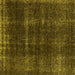 Square Machine Washable Oriental Yellow Industrial Rug, wshurb3068yw