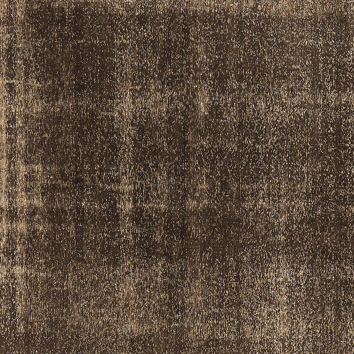 Square Machine Washable Oriental Brown Industrial Rug, wshurb3068brn