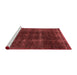 Industrial Red Washable Rugs