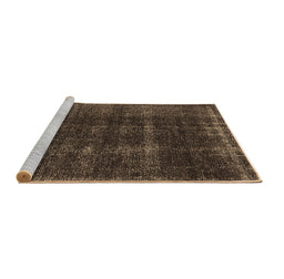Sideview of Machine Washable Oriental Brown Industrial Rug, wshurb3068brn