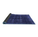 Sideview of Oriental Blue Industrial Rug, urb3068blu