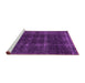 Sideview of Machine Washable Oriental Pink Industrial Rug, wshurb3068pnk