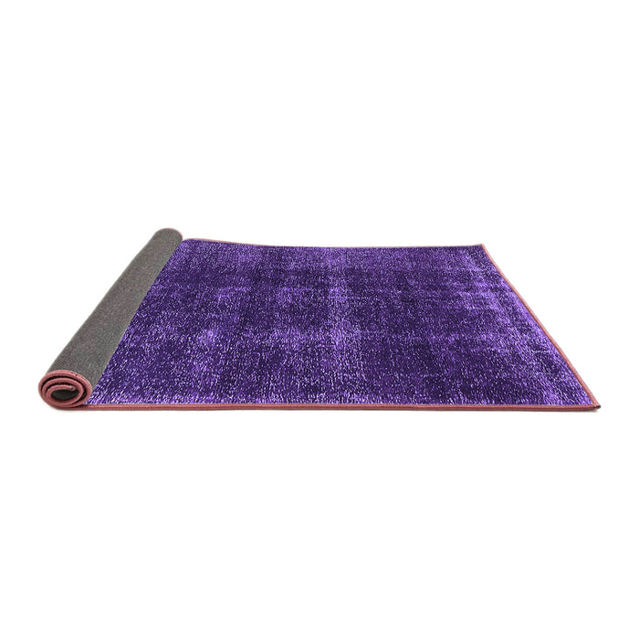 Sideview of Oriental Purple Industrial Rug, urb3068pur